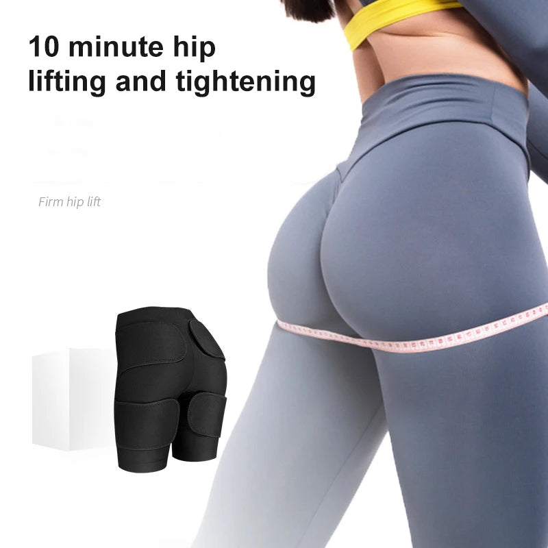 NEW Arrivals EMS 220V Pants High Waist Shorts Yoga Pants with EMS Muscle Stimulator Buttock Ultimate Shaper Women Slimming Leggings
