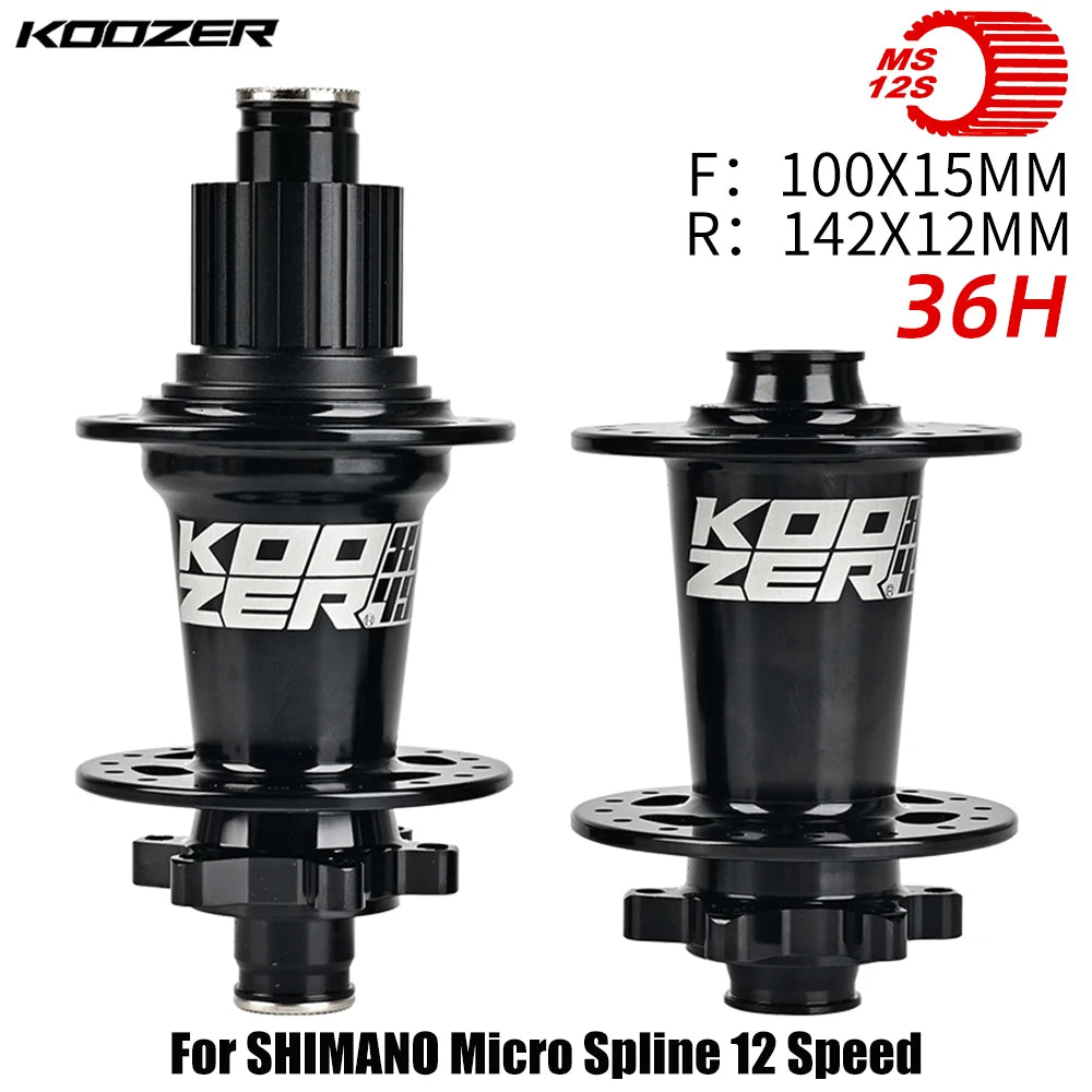 Bicycle Hubs Set KOOZER XM490 PRO 28/32/36 Holes QR THRU TA Steel Shaft 4 Bearing 6 Pawl K7 HG XD MS 8 9 10 11 12 Speed SX NX 12S Bicycle Parts Spares Accessories Sports Supplies