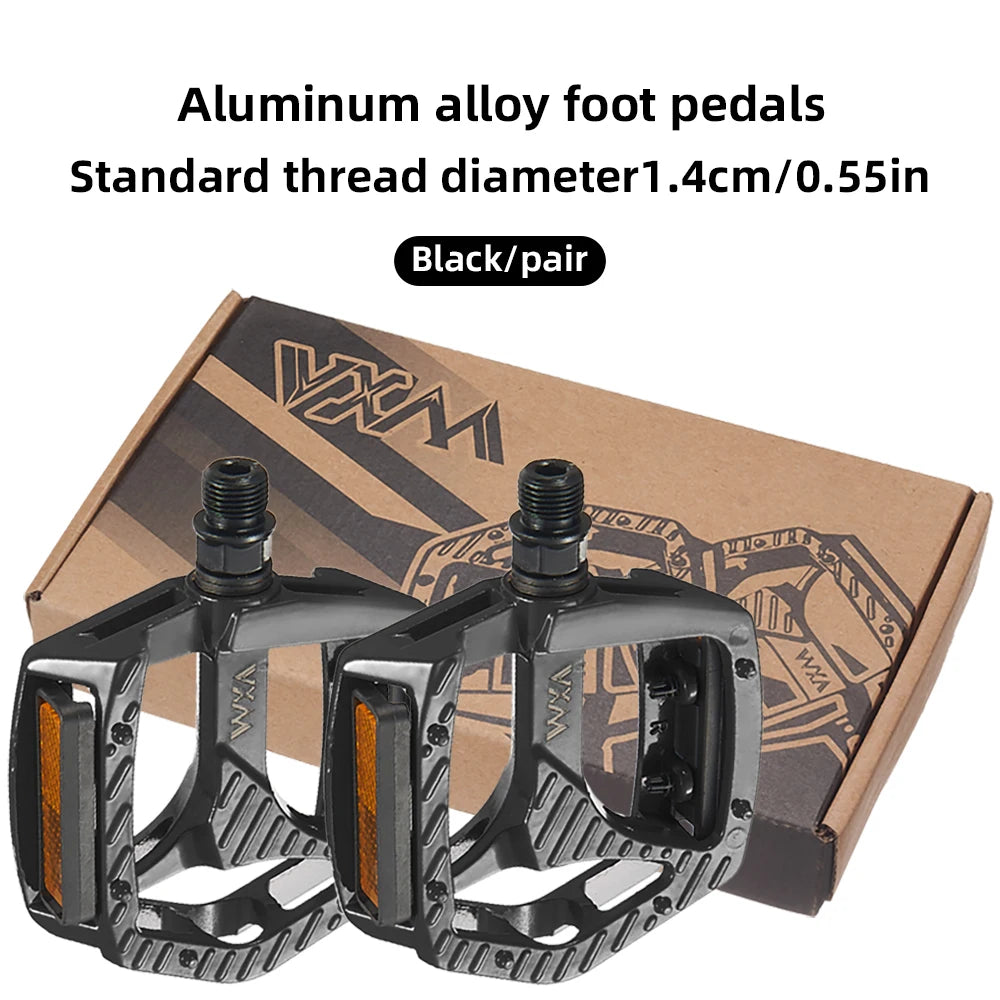 NEW Arrivals Bicycle Aluminum Alloy Anti-Slip MTB Bike Ultralight Pedal Dustproof Waterproof Seal Double DU Flat Professional Pedals Cycling Parts Accessories