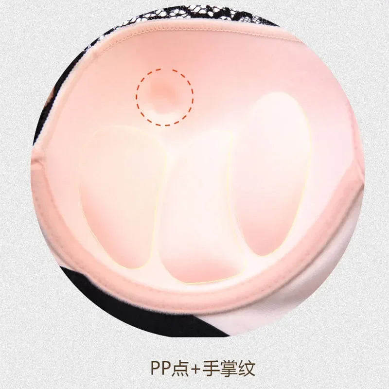 NEW Arrivals 6 Colors Women Sexy Lace Bras Push Up Palm Tattoos on Tops Fat MM Thin Cup Thin Push Up Bra Adjustable Sexy Plus Size C D E Cup Lingerie Bra Ladies Sexy Underwear Supplies