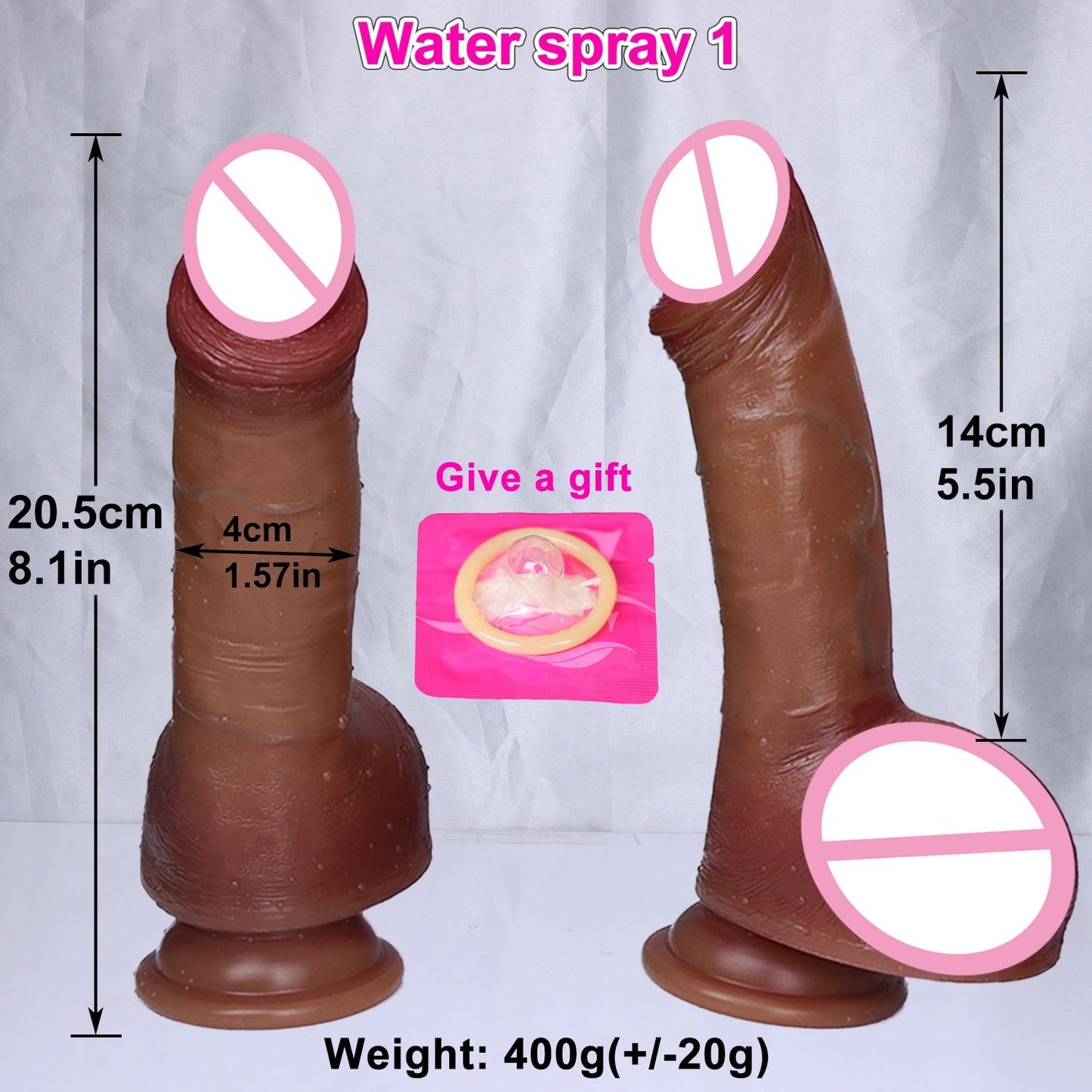 Realistic Water Spray Big Dildo Anal Sex Toy for Women Adult Gift Silicone Ejaculating Masturbators Penis Big Suction Cup Dick