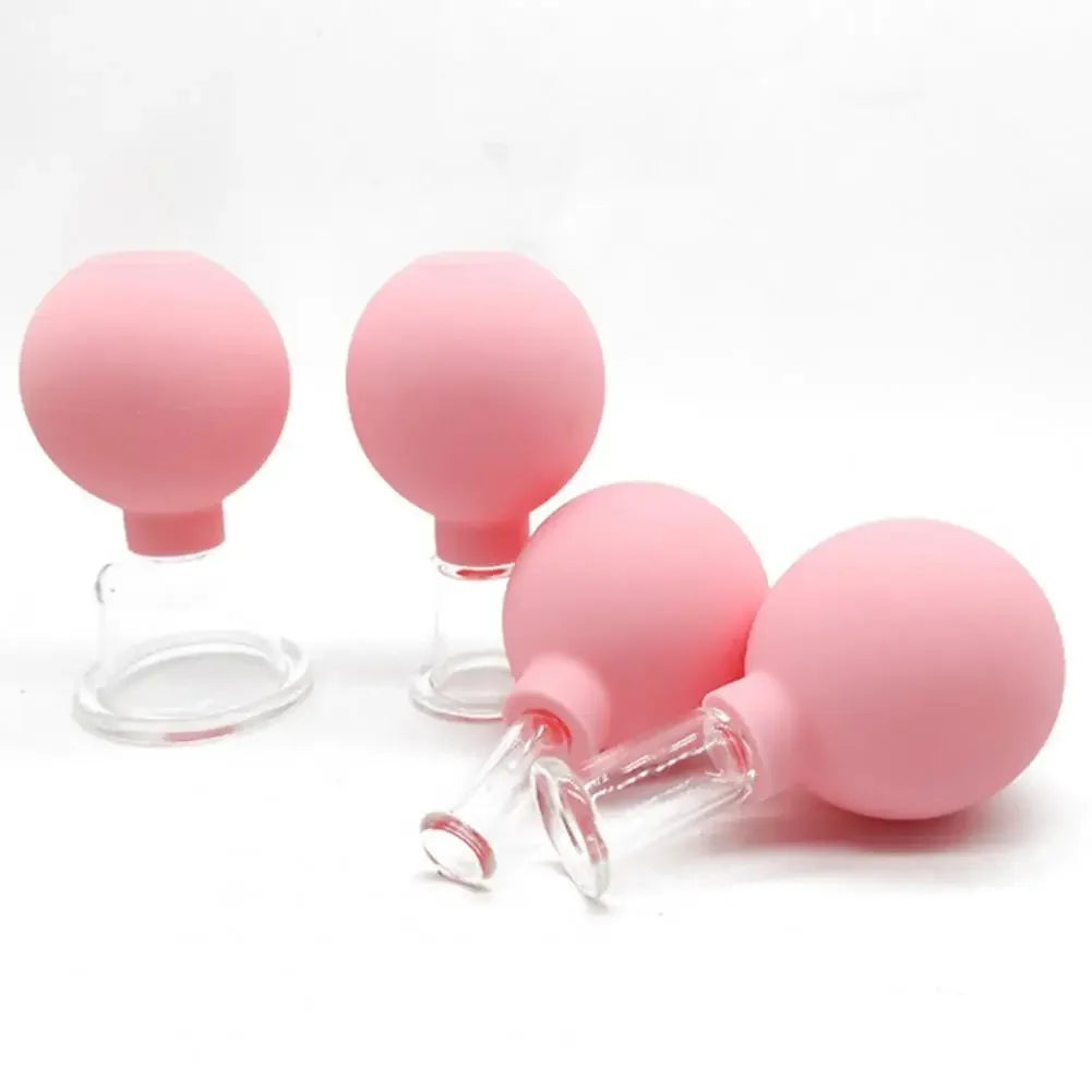 Vacuum Cupping Glass Jar Cellulite Massager For Face Acupuncture Suction Cup Slimming Fat Burning Health Care Face Sucker
