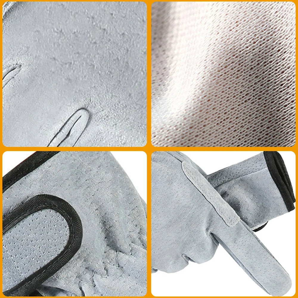 NEW Arrivals Gray Gloves Leather Sports Cycling Multifunction Workers Work Welding Safety Protection Garden Sports Motorcycle Driver Wear-Resistant Wood Cutting