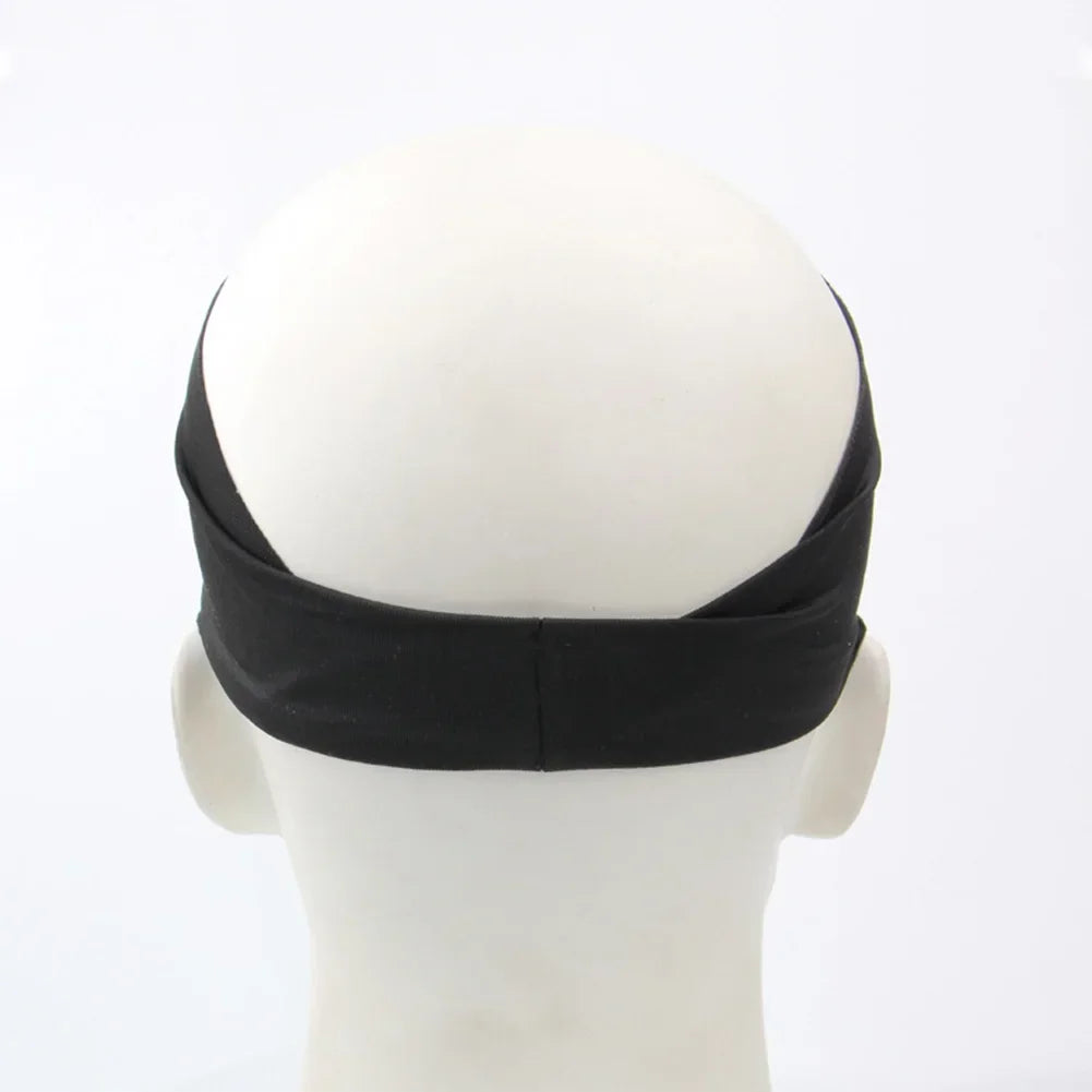 NEW Arrivals 5PCS Black Set Elastic Sports Headbands Sweat Absorption Dry Headdress Quick Workout Headband Anti-Slip Breathable Sweatbands Outdoor Sports Yoga Running Gym