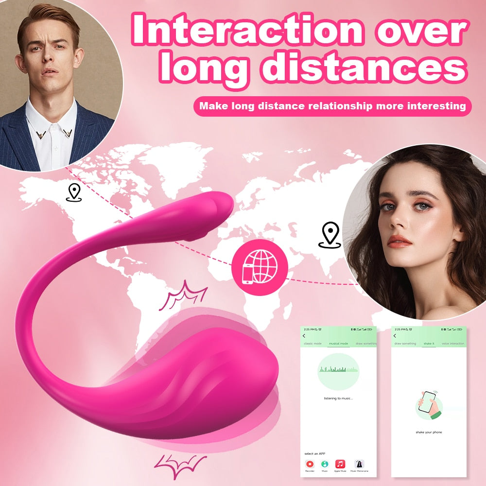 Wireless Sextoy Vibrating Egg Remote Vibrators Powerful App Control G Spot Dildo Vagina Massager Bluetooth For Women Clitoris 18