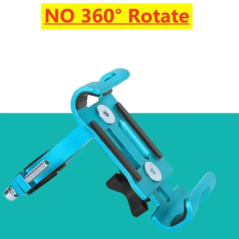 NEW Arrivals Gold/Gray Color Metal Motorcycle Bike Phone Holder Aluminum Alloy Anti-Slip Bracket GPS Clip Universal Bicycle Stand Support for All Smartphones