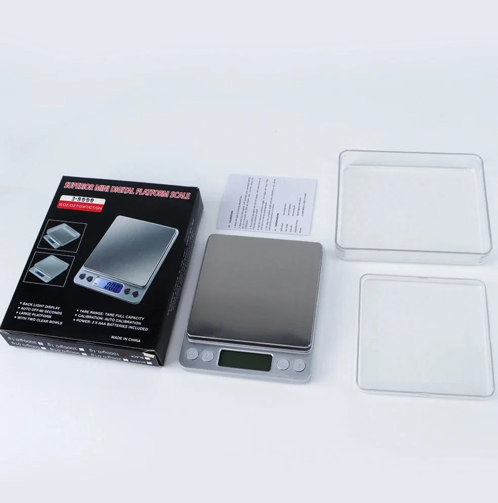 3Kg/500G 0.01g Electronic Digital Kitchen Scale Precision Scales Jewelry Weighing For Food Diet Postal LCD Electronic Balance Measuring Kitchen Food Supplies Home Devices Products 