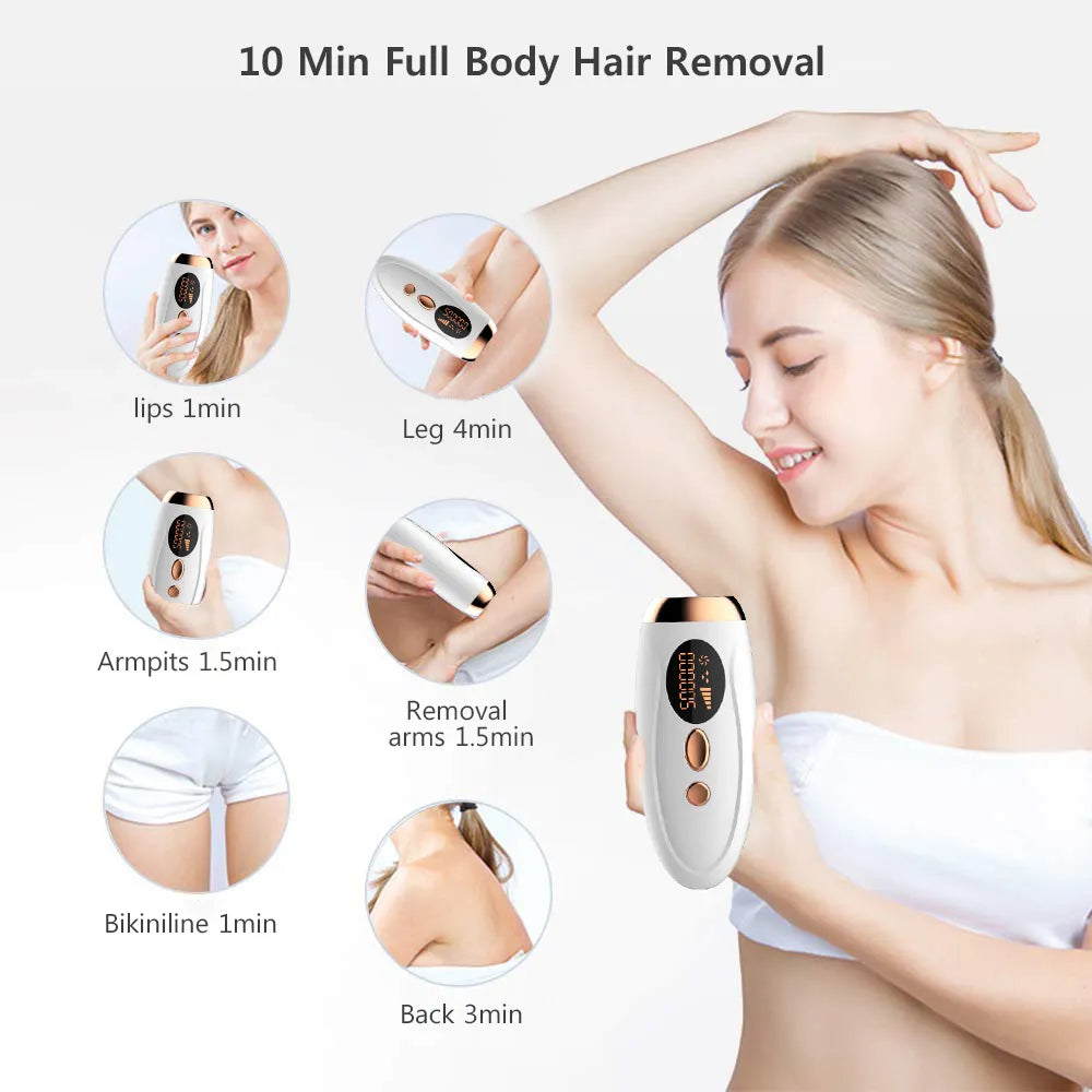 999999 Flashes Laser Epilator Hair Removal for Women Men Body Legs Armpit Painless IPL Laser Permanent Depilator