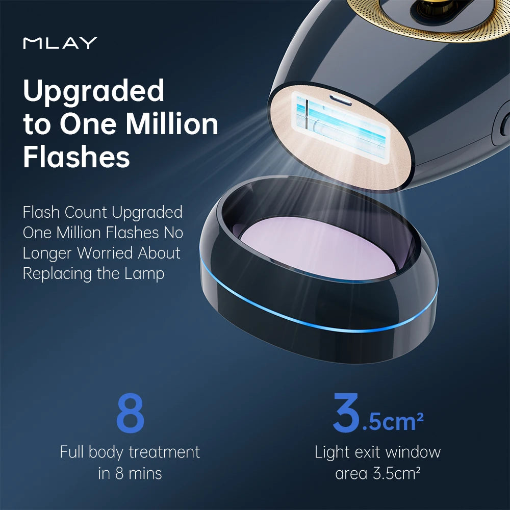 NEW T17 Skin Sensor Laser Hair Removal IPL Epilator ICE Cold Device Mini Portable Body Facial Secret Area Hair Remover Machine For Women Men Skin Hair Care Supplies