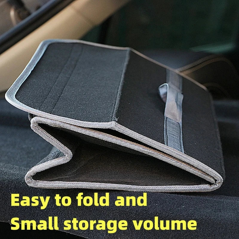 NEW Arrivals Car Trunk soft Organizer Felt Storage Box Accessories Large Anti Slip Compartment Boot Storage Organizer Tool Car Storage Bag Cars Accessories