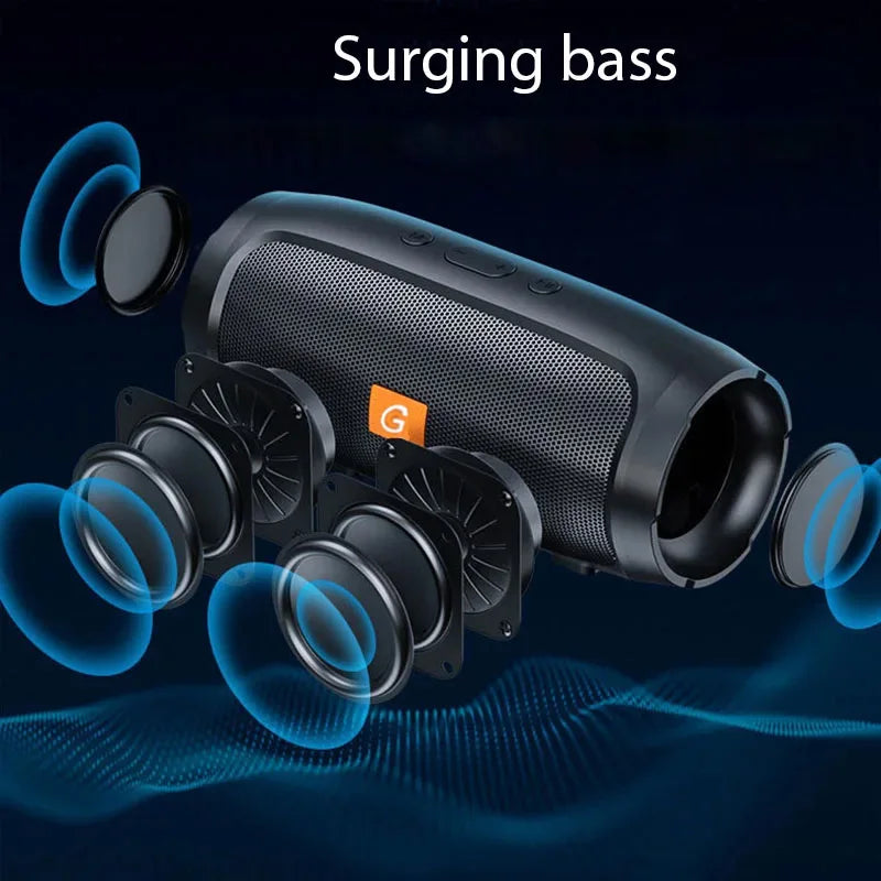 NEW Arrivals BT Speaker Dual Speaker Stereo Outdoor TF USB Playback Fm Voice Broadcasting Portable Subwoofer 50 Wireless Speaker