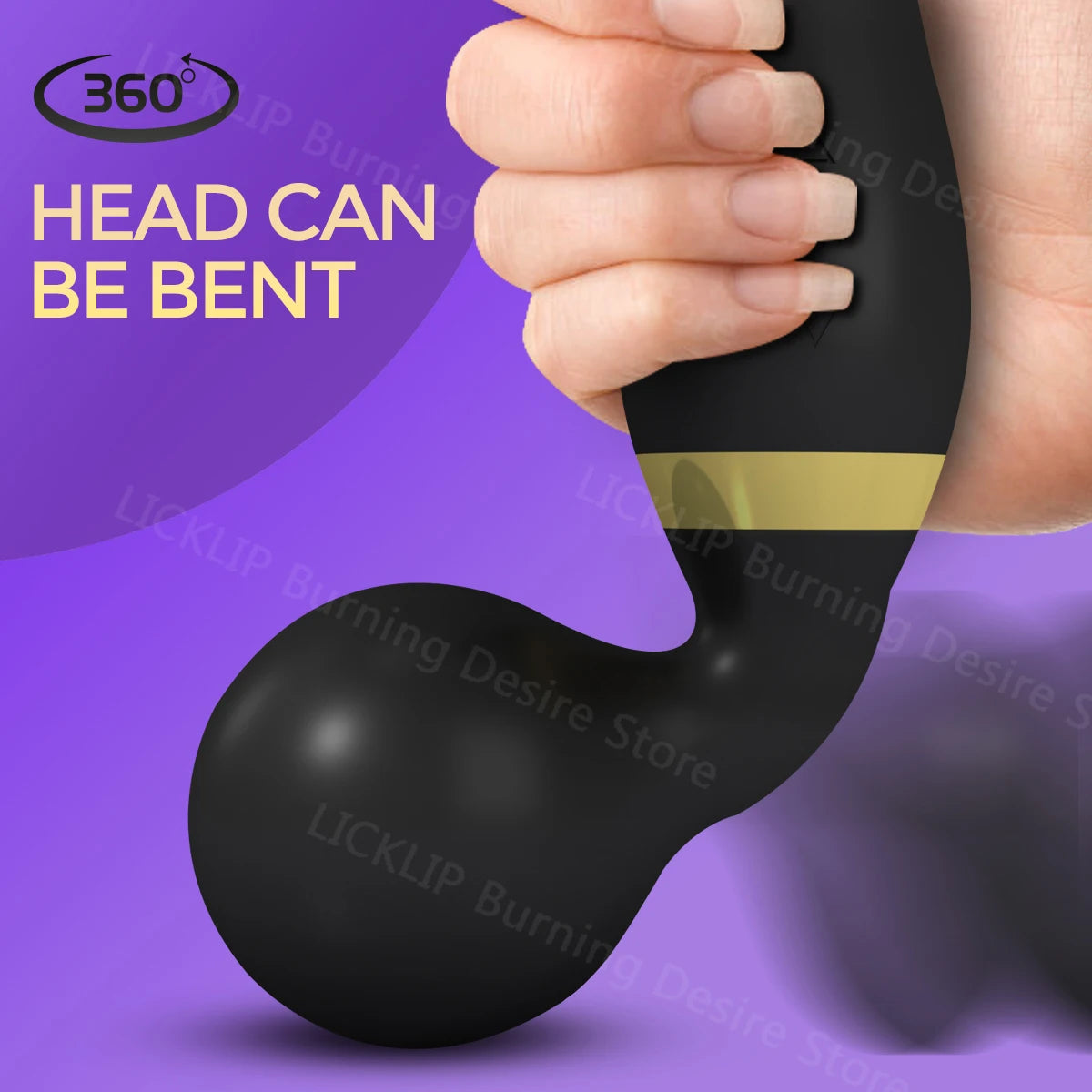 HESEKS AV Magic Wand Massage G-spot Vibrator Clitoral Stimulator Female Masturbation Dildos Vibrator for Women Rechargeable 18+