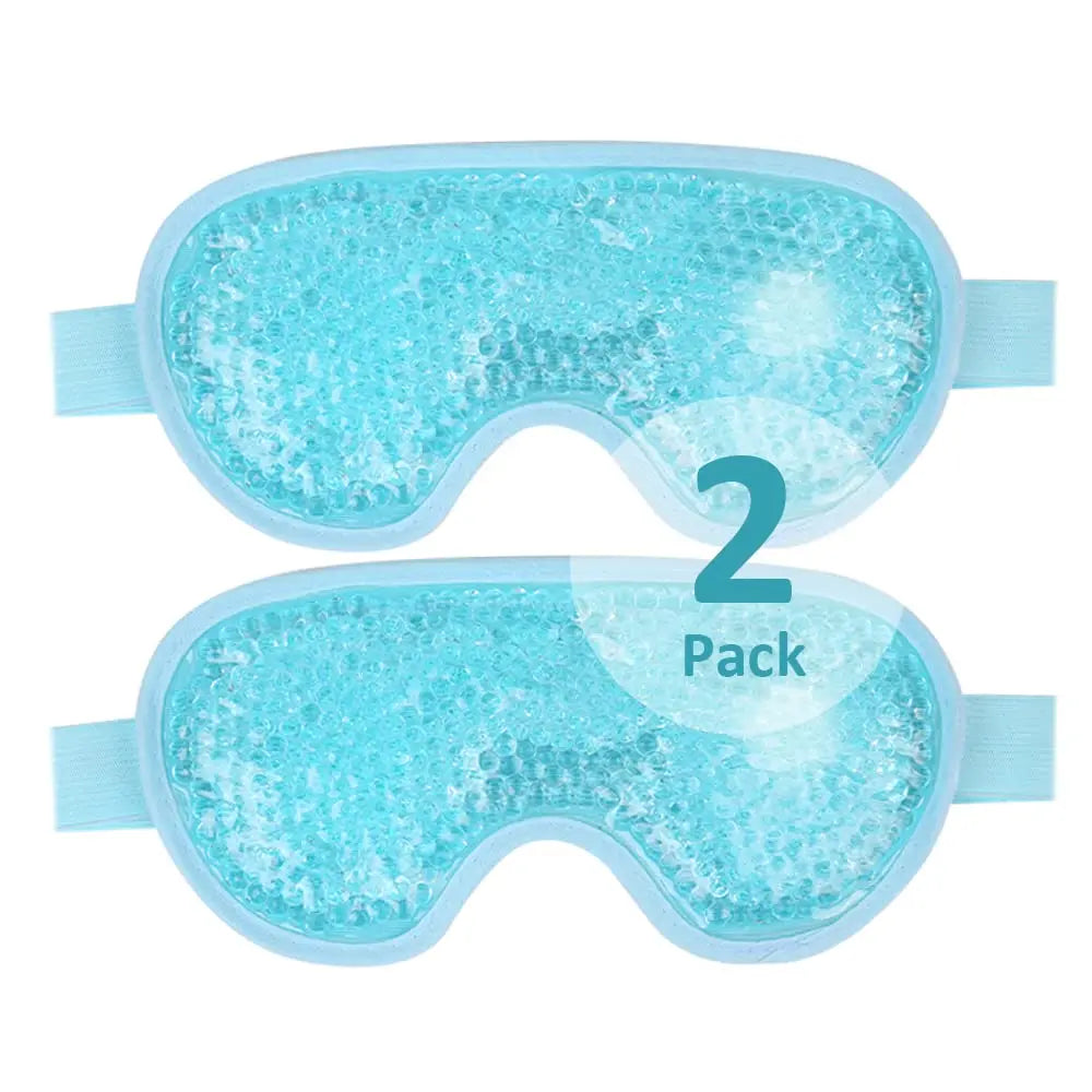 NEW Arrivals 2PCS Set 4 Colors Cold/Hot Use Cooling Gel Eye Mask Reusable Cold Eye Mask for Puffy Eyes, Eye Ice Pack Eye Mask with Soft Plush Backing for Dark Circles Ladies Beauty Salon Spa Supplies