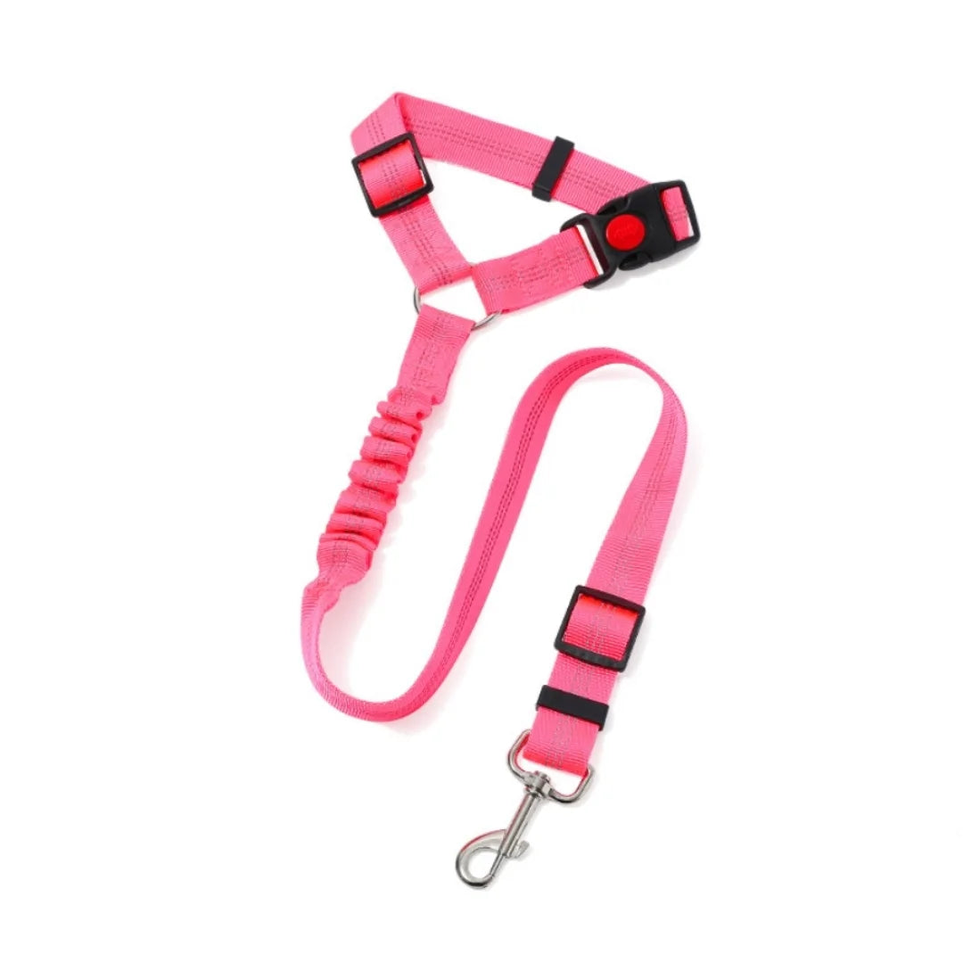 NEW Arrivals 8 Colors Pet Products Car Seat Belt Dog Leash with Buffer Elastic Reflective Safety Rope Leash Dog Security Rope Pets Supplies