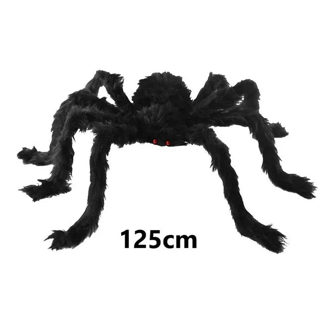 NEW 30-200CM Halloween Big Plush Spider Halloween Decoration Party Props Outdoor Big Spider Decoration Chamber Trick A Prank Big Spider