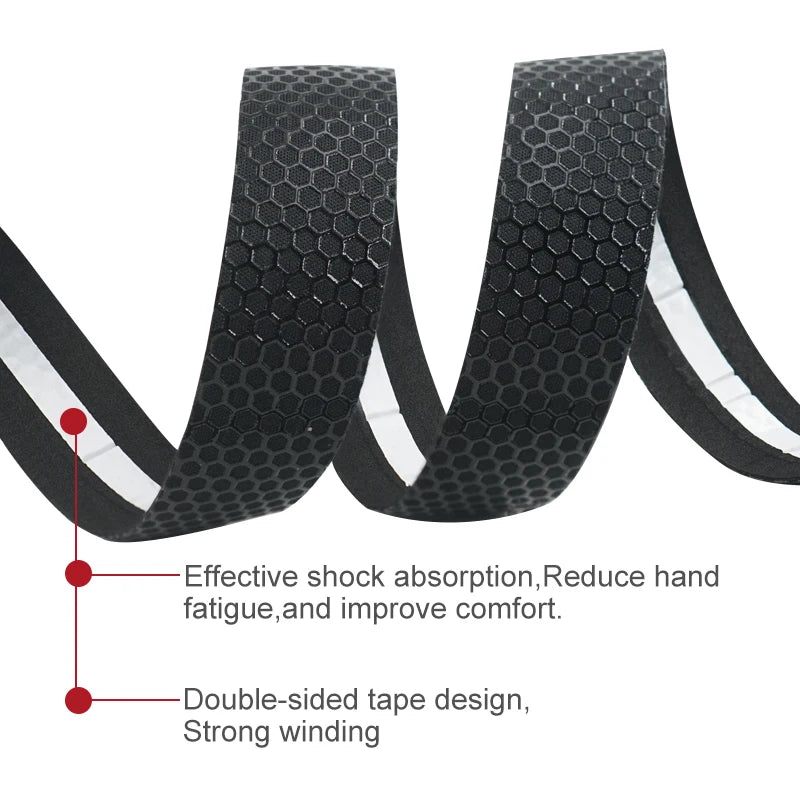 NEW Arrivals Road Cycling Handlebar Tape - Anti-Slip, Sweat-Absorbent, Honeycomb Patterned Cycling Essential Film Bicycle Parts Accessories Sports Supplies