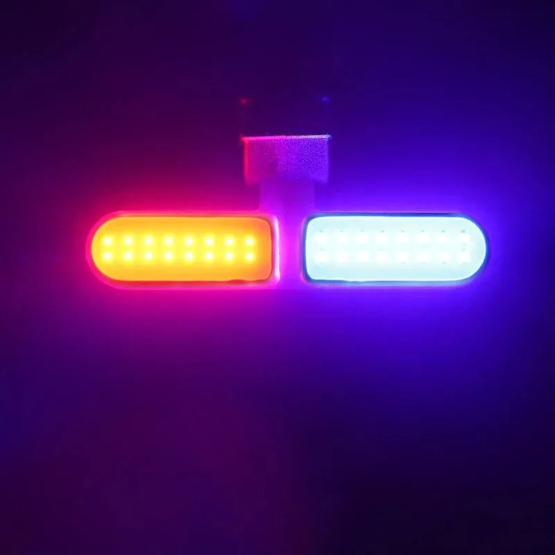 NEW Arrivals Wine Glass/Bone/ Steering 3 Styles Multi Lighting Modes Bicycle Tail Light Cycling Lamp USB Rechargeable Led Flash Tail Rear Lights MTB Seat Post Bike Accessories Sports Supplies