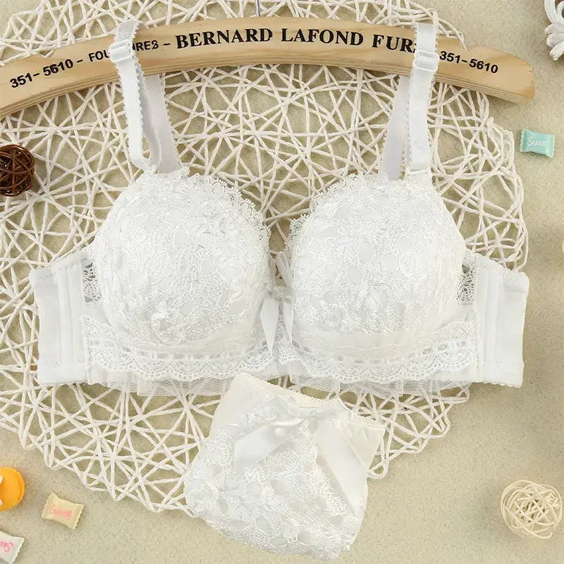 NEW Arrivals 2PCS Set 6 Colors Luxury Women Bra Set Sexy Bralette Sexy Female Underwear Tank Top Underpants Fashion Brassiere Lingerie Set Lady Crop Tops