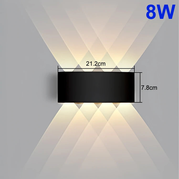 NEW Arrivals LED Wall Mounted Lamp Indoor Up and Down Interior Wall Light Bedroom Living Room Corridor Outdoor Garden Courtyard Pathway Lighting Home Decor
