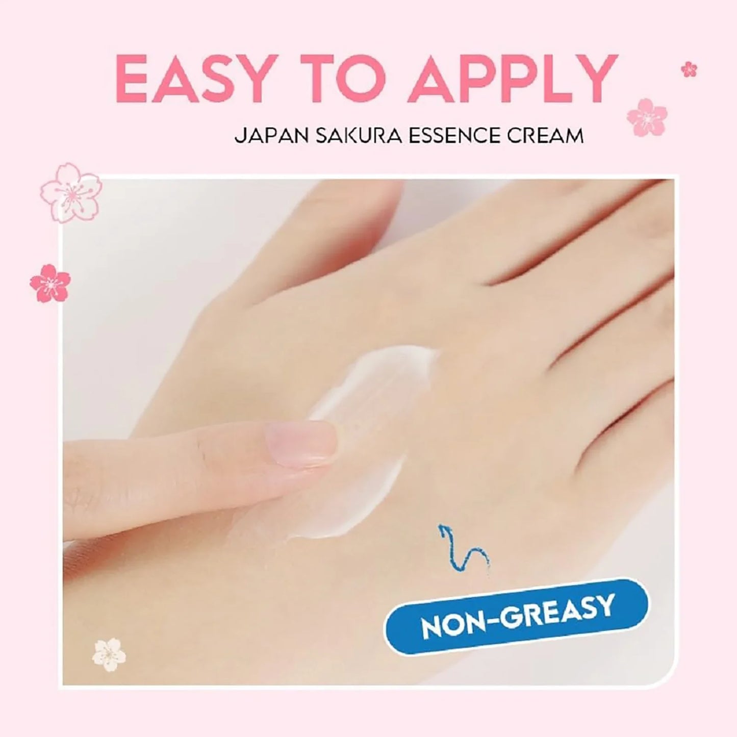 NEW Arrivals Japan Sakura Essence Cream, Sakura Tone Up Face Cream with Hyaluronic Acid Skin Care Products