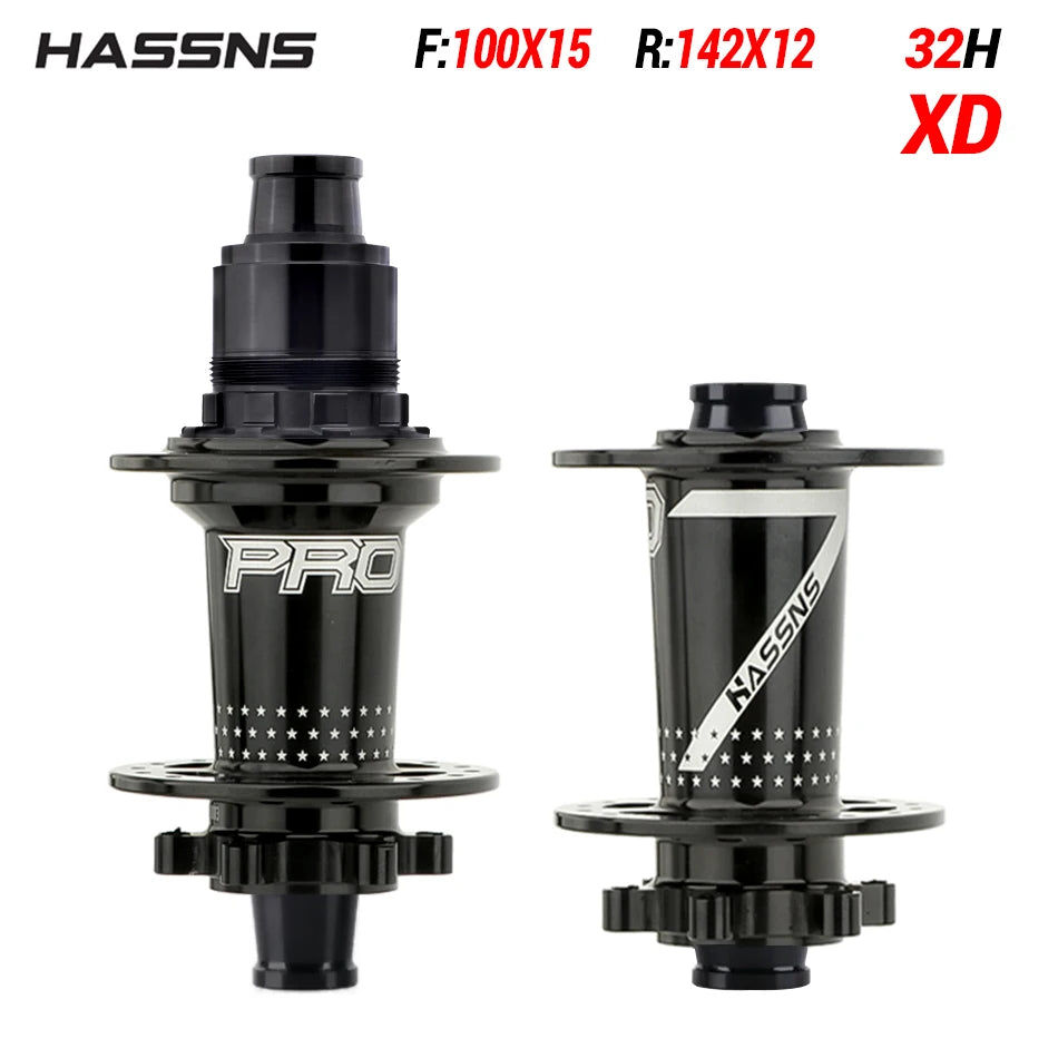 NEW Arrivals PRO7 Bicycle Hub 24/32Holes J-Bend Spokes THRU Axle 12X142 HG/XD/MS 4Pcs Set Sealed Bearing for SHIMANO Mountain Bike Road Racing Bikes Freehub Bicycle Accessories