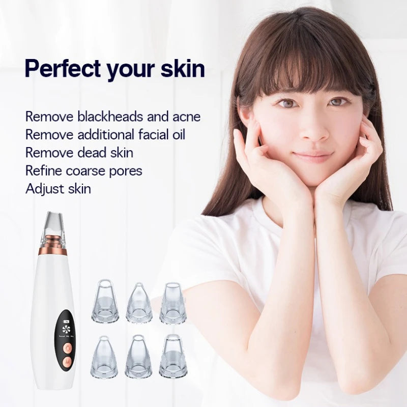 NEW Arrivals Electric Vacuum Set Suction Blackhead Remover Facial Pore Cleaner Black Spots Removal Facial Deep Cleansing Machine Skin Care Tools