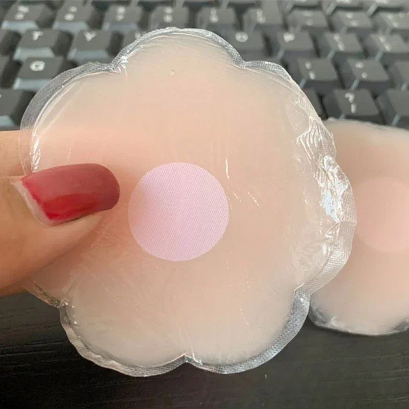 NEW Arrivals 10-25Pairs Set Women Medical Silicone Nipple Cover Invisible Self-Adhesive Chest Breast Stickers Female Lift Up Reusable Patches Set Bra Sticker Pads
