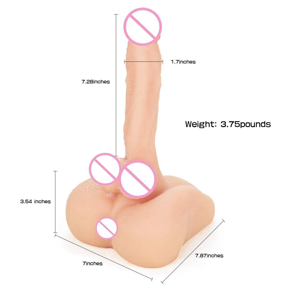 male vagina soft dildo anal gay sex toys real 18cm penis masturbation rubber ass cock Sex Doll for Women Adults Lesbian Shemale