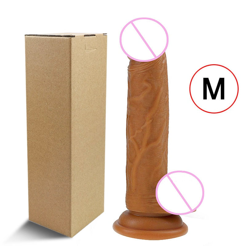 Skin Feeling Realistic Dildo for Women Soft Huge Penis with Suction Cup Female Masturbate Lesbain Anal Sex Toys for Adults 18+