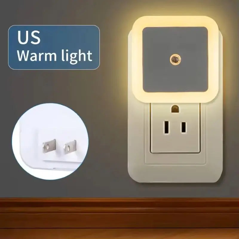 NEW Arrivals 6PCS Set Plug in Night Light Intelligent Sensor Sunrise To Sunset Sensor LED Light Suitable for Kitchen Bathroom Bedroom Corridor