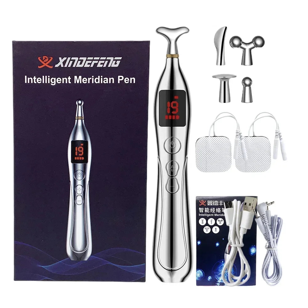 NEW Arrivals Intelligent Electronic Acupuncture Pen Electric Acupuncture Physiotherapy Pulse Massager Muscular Pain Relief Muscle Relax Stimulation Health Care Supplies
