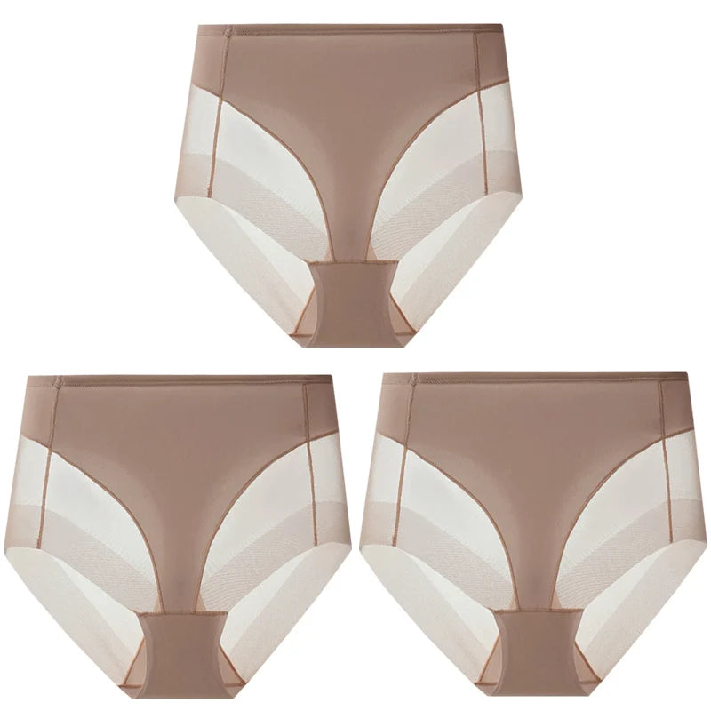 NEW Arrivals 3PCS Set M-2XL Women Seamless High Waist Shaping Briefs Breathable Body Shaper Slimming Underwear Butt Lifter Control Panties Shapewear