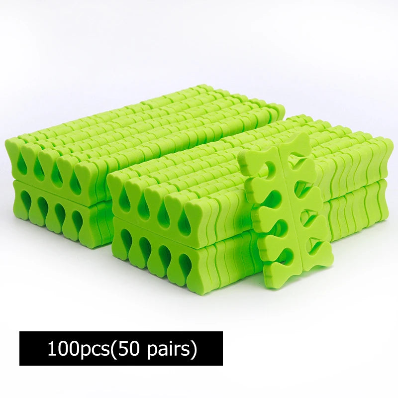 NEW Arrivals 200/400PCS Set Nail Art Toes Separators Soft Sponge Fingers Foot Gel UV Polish Coating Painting Manicure Pedicure Tools Foam Women Cosmetic Accessories Manicure Pedicure Supplies