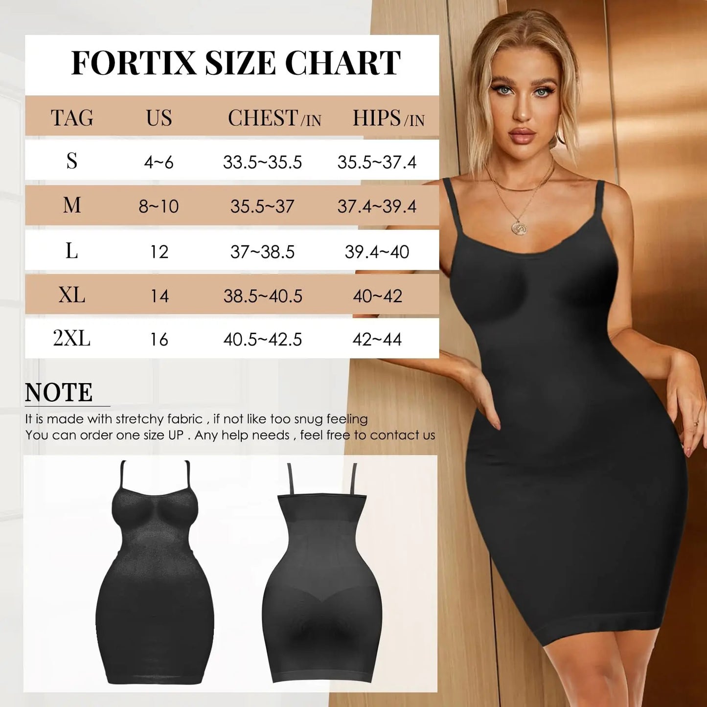 NEW Arrivals S-2XL Black/Beige/Red Color Seamless Shapewear Slips Sleeveless Under Dress Women Smooth Dress Full Slips Body Shaper Tummy Control Slip Slimming Cami