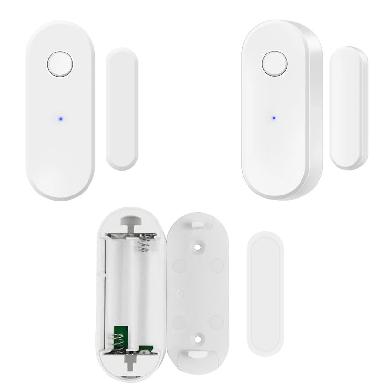 Tuya Smart WiFi Door Sensor Door Open / Closed Detectors Wifi Home Alarm Compatible With Alexa Google Home Tuya APP