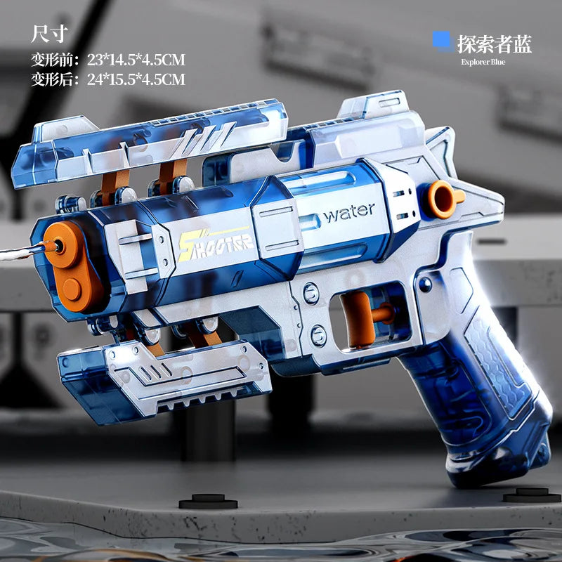 NEW Arrivals Adult-Children Water Gun Toys Bursts Children's High-Pressure Strong Charging Energy Water Automatic Japanese Water Spray Toy Guns Summer Sports Games Toys Supplies