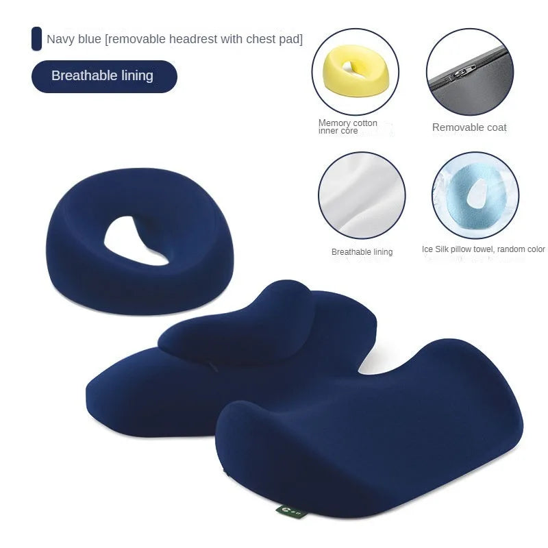 NEW Arrivals 2PCS Set 4 Colors Memory Foam Salon Massage Pillow Universal Face Cradle for Massage SPA Beauty Salon Pad Relax U Shape Face Chest Ribs Pillow Massage Set