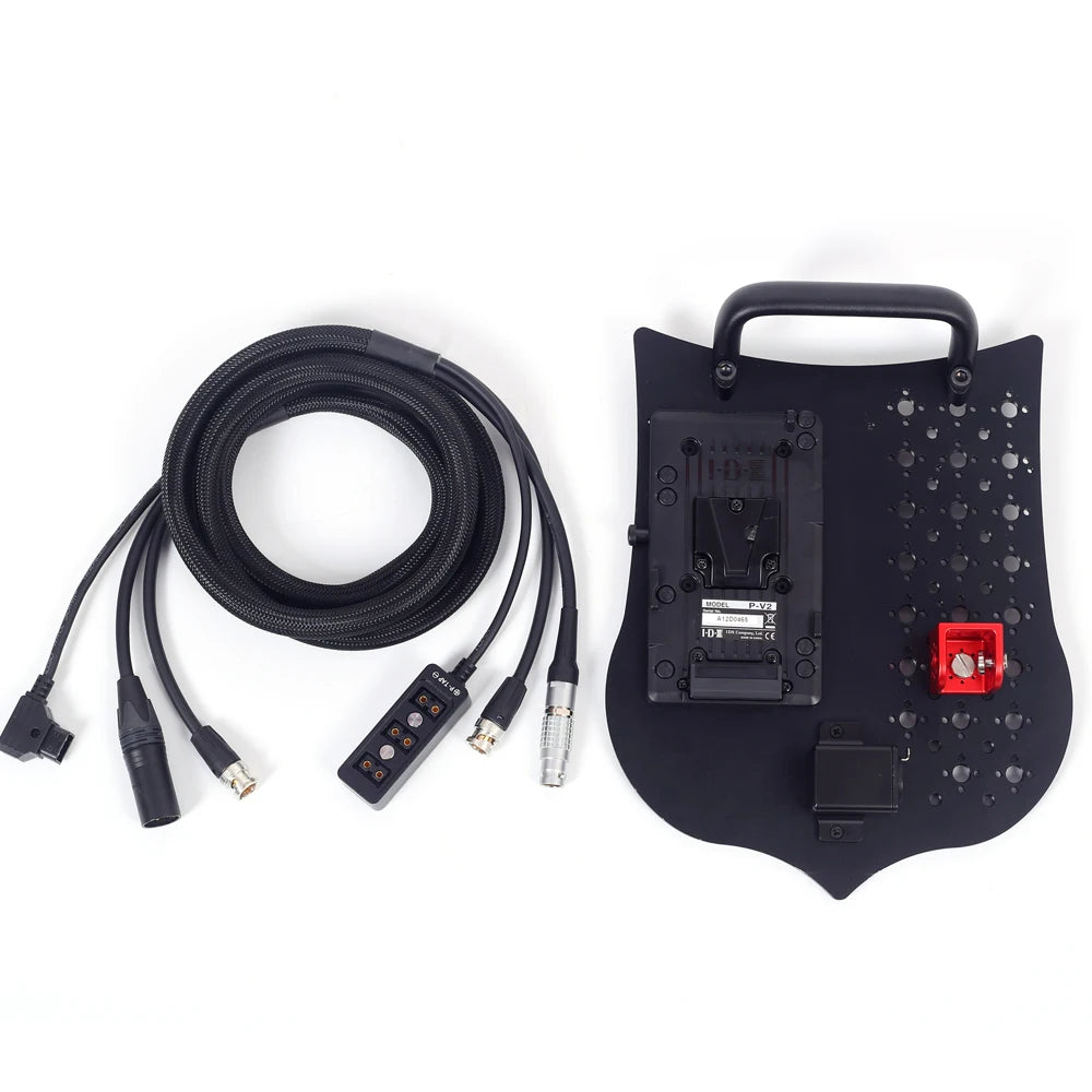 NEW Professional V-Mount B-Mount Battery Power Back XLR 3Pin Power Output Handle Fixing Plate for ARRI S35 Mini LF Camera is Used Separate Outdoor