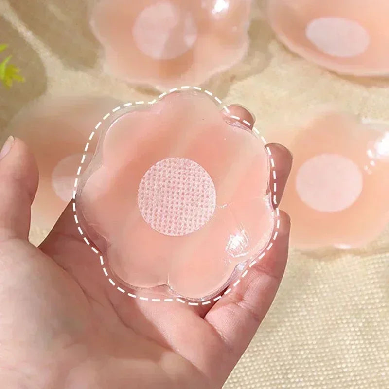 NEW Arrivals 10-25Pairs Set Women Medical Silicone Nipple Cover Invisible Self-Adhesive Chest Breast Stickers Female Lift Up Reusable Patches Set Bra Sticker Pads