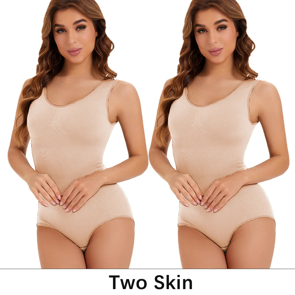 NEW Arrivals 2 PCS Slimming Bodysuit Women One-Piece Shapewear Corset Reducing Body Shaper Modeling Underwear Tummy Control Panties Briefs
