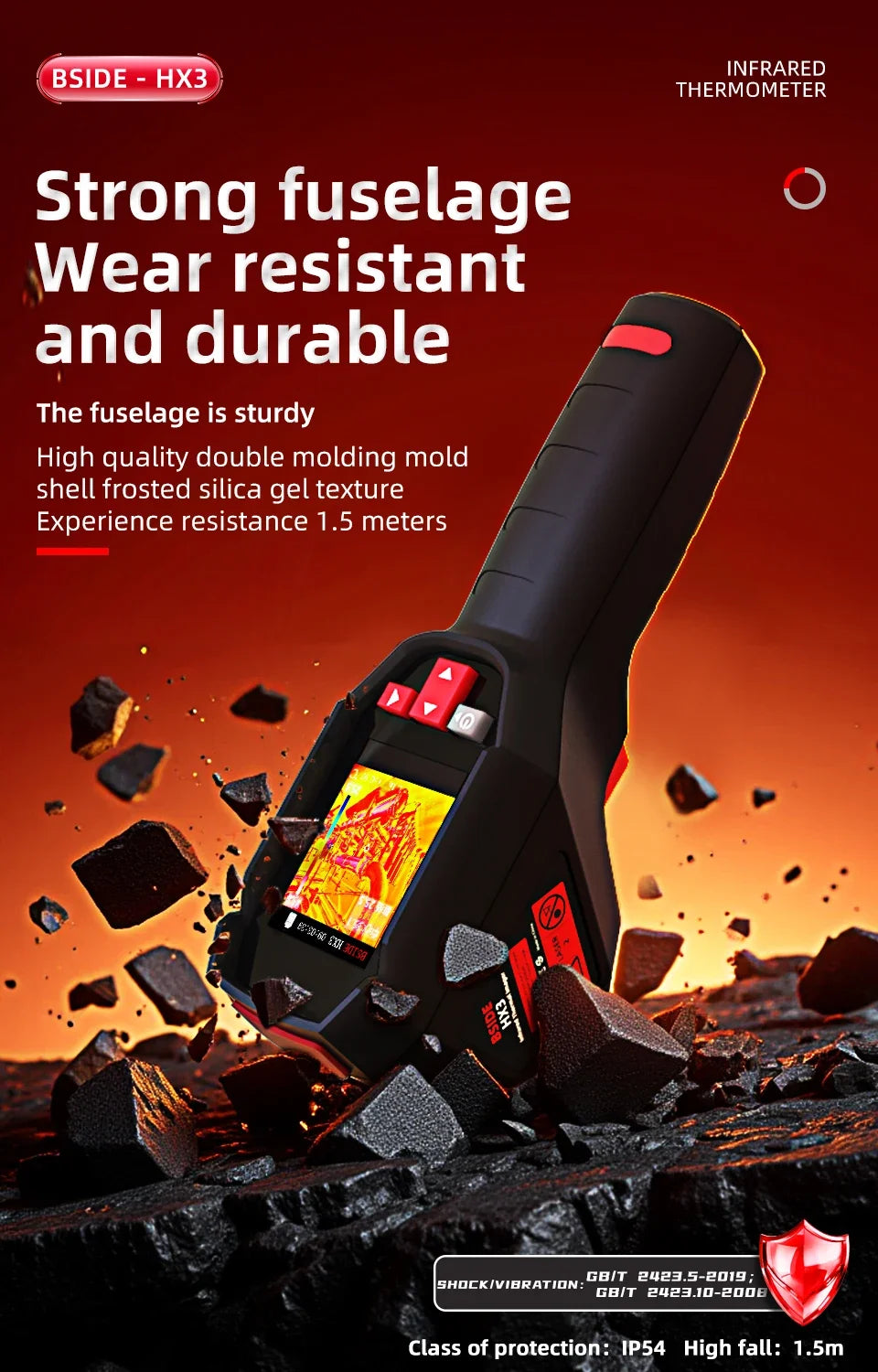 NEW HX3 Handheld Thermal Imaging Camera Electric Non-Contact Thermometer -20-550℃ 240X240ir Thermal Camera