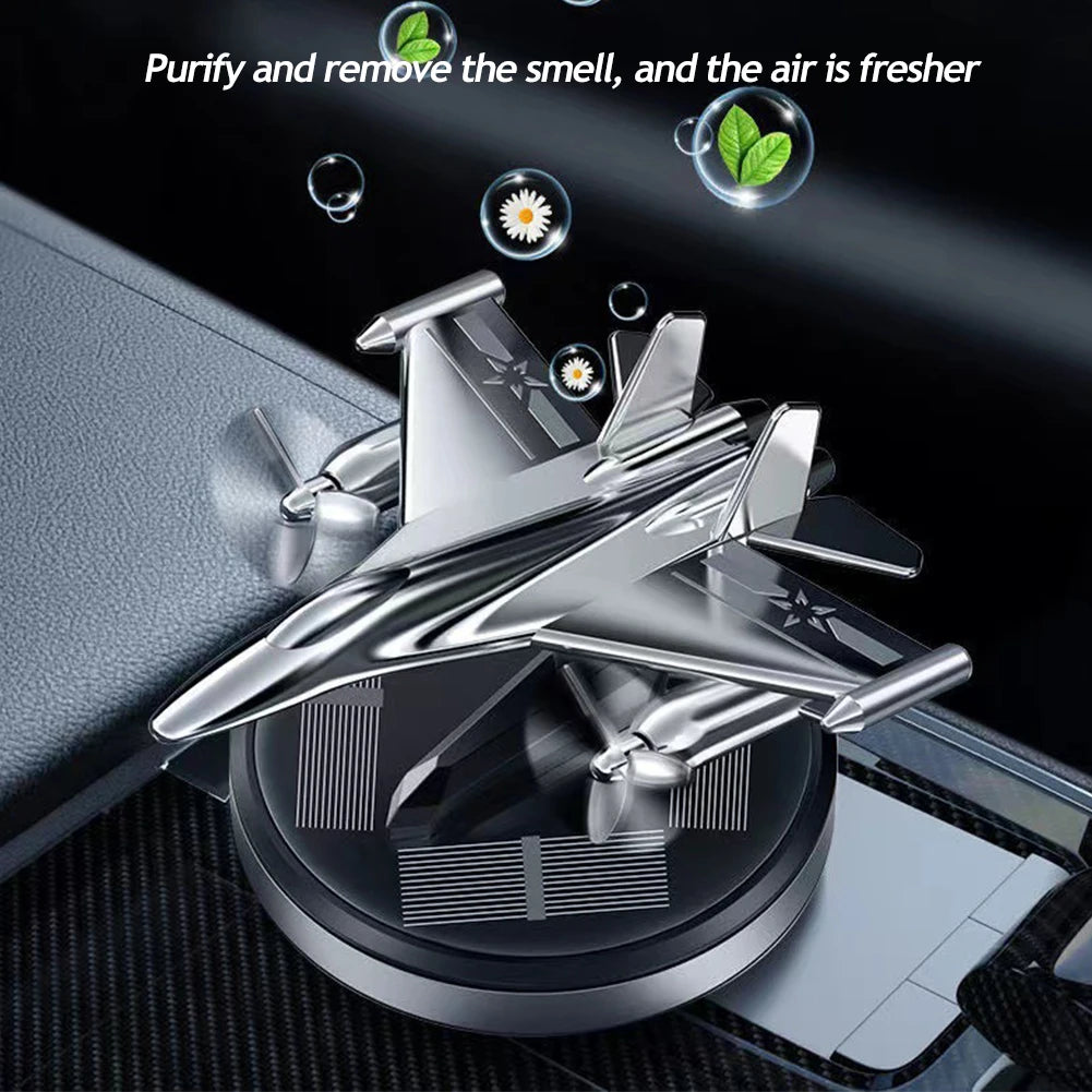 Car Air Freshener Solar Fighter Propeller Flavoring Fragrance Decoration Car Interior Accessories Men And Women Perfume Diffuser