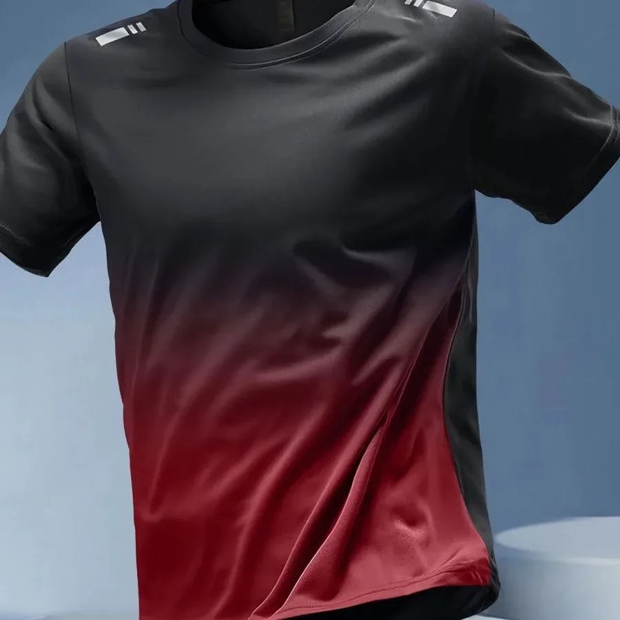 NEW Arrivals M-5 XL (100Kg+) 5 Colors Quick Dry Short Sleeve Men's T-Shirt Sport Top Summer Running Fitness Cycling Clothes Breathable Half Sleeve Thin Style Ins Men Sports Apparel Supplies