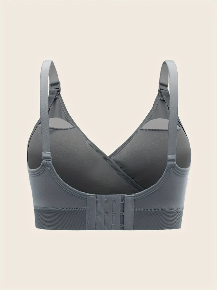 NEW Arrivals 3 PCS Set Breathable Front Open Nursing Bra Maternity Underwear Pregnancy Bra Full Cup Wireless Comfortable Breastfeeding Bra