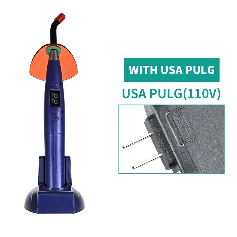 NEW Arrivals Dental Wireless Curing Light Resin Solidification 5W≥1200mw/c㎡ 440-480nm Wavelength Curing Machine With LED Screen Teeth Mouth Hygiene Tools Health Care Supplies