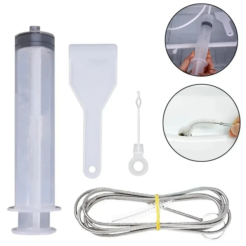 NEW 5PCS Set Refrigerator Drain Hole Clog Remover Fridge Hole Brush Water Outlet Cleaner for Household Clean Dredge Cleaning Tools