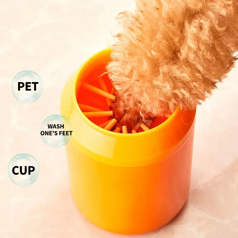 NEW Arrivals Pet Foot Washing Cup - Soft Silicone Bristles, Deep Cleaning, Convenient and Fast, Suitable for Cats and Dogs, Dog Paw Cleaner -Pets Cleaning Supplies