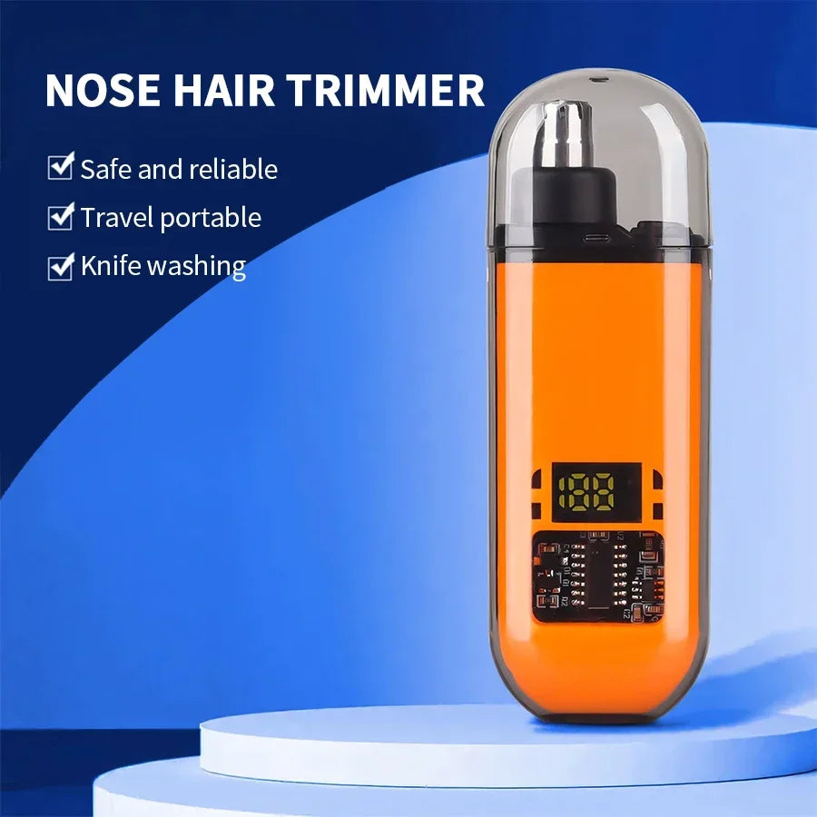 NEW Arrivals 2 In 1 Electric Portable Ear And Nose Hair Trimmer Clipper Professional Painless Portable Eyebrow For Men Women