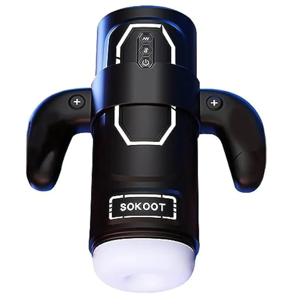 Automatic Male Masturbator Sex Toy Pocket Pussy Male Stroker with 3D Realistic Textured Heating Sucking Vibrating Smart Voice