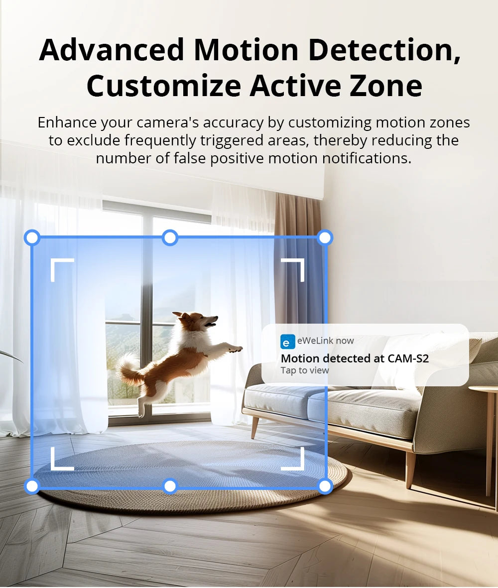 NEW Arrivals Top Quality Slim Gen2 Wi-Fi Smart Home Security Camera 1080P HD Human Sensor Motion Detection Two-Way Audio eWeLink APP Support Alexa Google Home Office Security Supplies